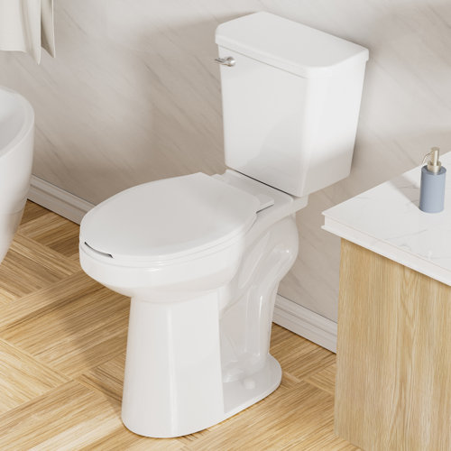 SUPERFLO 21 Inch Tall Toilet, Extra Tall Toilets with Soft Closing Seat